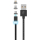 FOREVER USB - micro-USB/Lightning/USB-C ładujący 1M CORE 2,5A czarny w oplocie - 1380872 - zdjęcie